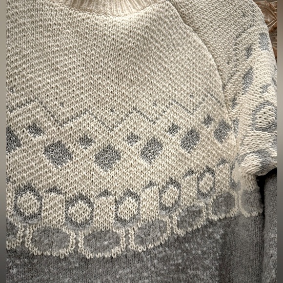 Cat & Jack Gray and Cream Sweater Dress- size Girls XL(14/16) - Picture 4 of 8